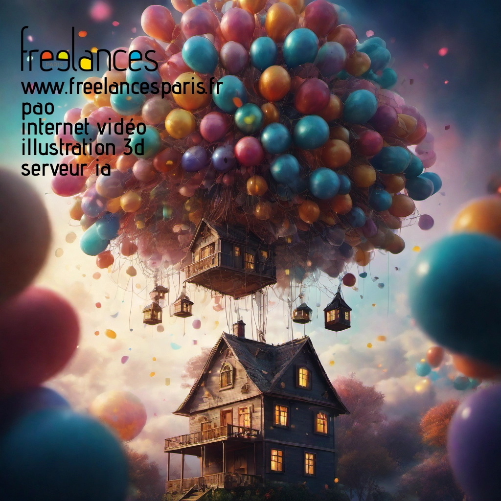 Pao mise en page internet vidéo illustration 3d serveur IA générative AI freelance paris studio de création magazines mq8qq5b0